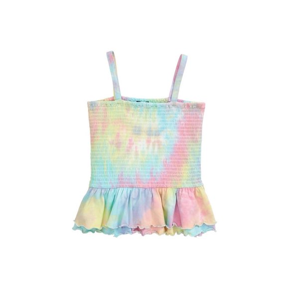 Freshman Smocked Peplum Tank Top NEW WITH TAGS - Picture 1 of 3